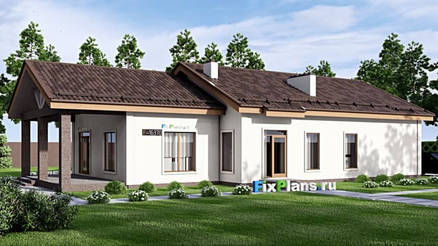 Одноэтажный дом F-16370