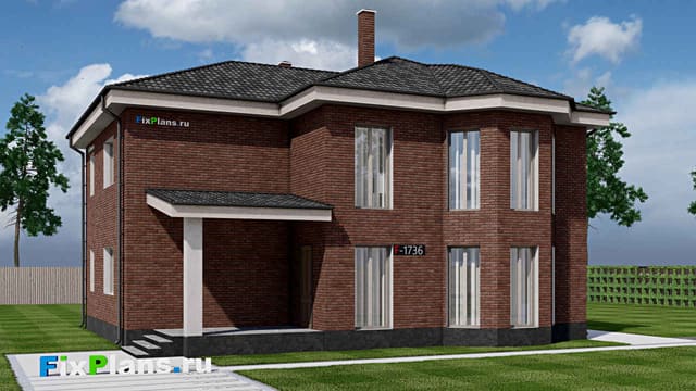 Двухэтажный дом F - 1736
