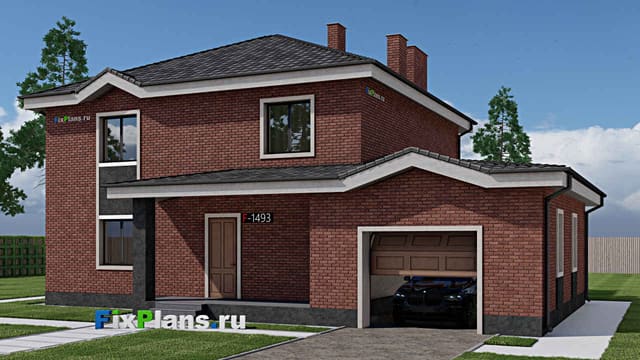 Двухэтажный дом F - 1493